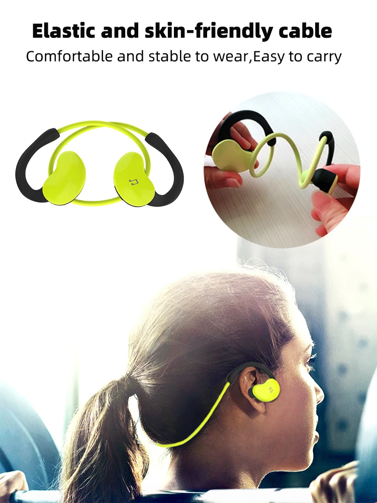 Ralyin 32 Гб mp3 bluetooth наушники 10 часов воспроизведения IPX6 водонепроницаемые беспроводные наушники bluetooth наушники Поддержка OTG mic