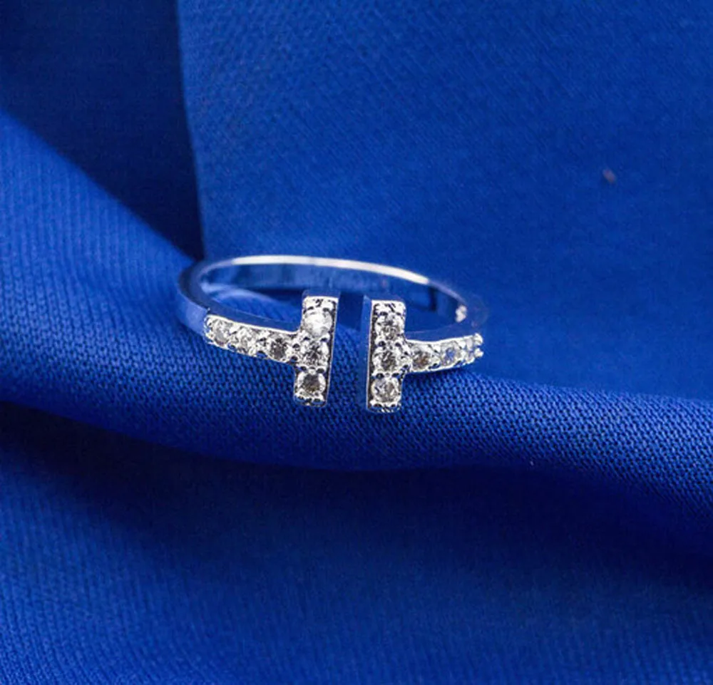 Женское кольцо из серебра 925 пробы с регулируемым размером | Украшения и