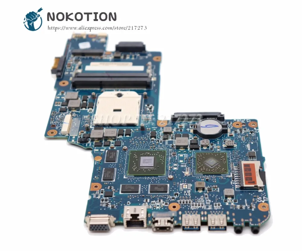 Материнская плата NOKOTION для ноутбука Toshiba Satellite L850D C850D H000050830 материнская FS1 DDR3 HD7670M