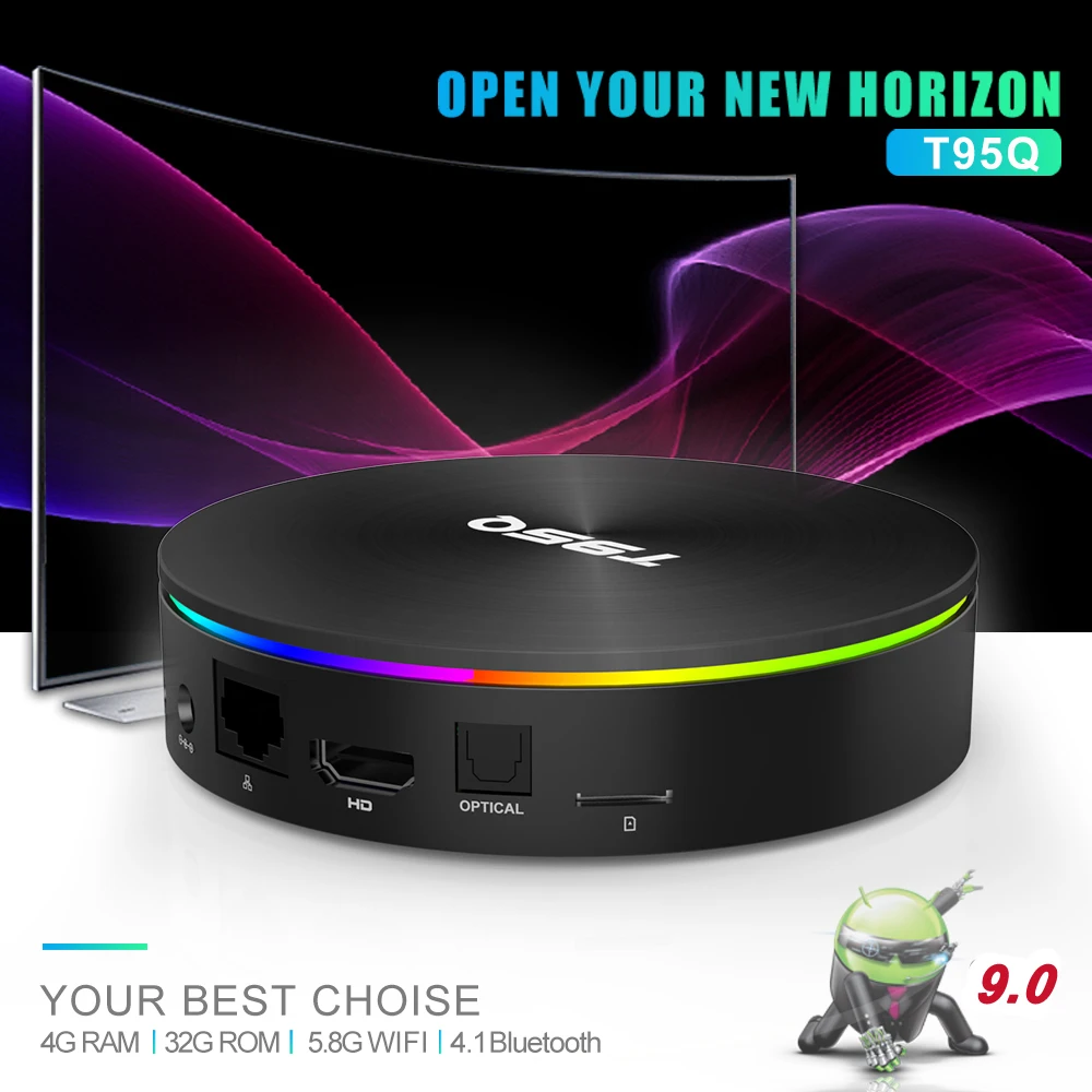 ТВ бокс Wechip T95Q 4G + 64G Android 9 0 LPDDR3 Amlogic S905X2 четырехъядерный 2 5 GHz Wifi BT4.1 1000 M H.265 4 K 32G
