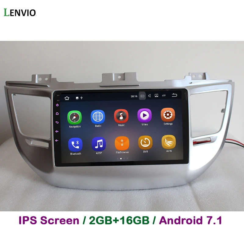Автомобильный DVD-плеер Lenvio 2 Гб ОЗУ Android 7 1 для Hyundai Tucson 2014 2015 2016 четырехъядерный