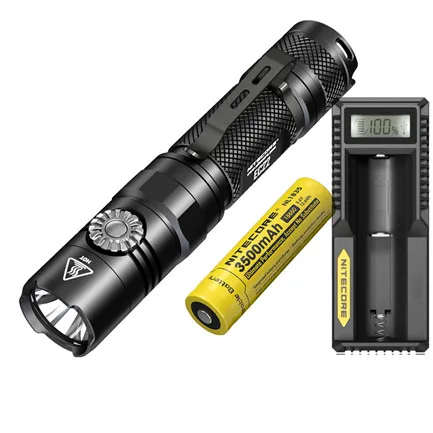 EC22 NL1835 UM10 NITECORE EC22 тактильный фонарик CREE XP-L HD V6 max 1000 люмен бесступенчатая яркость луч бросок 185 метров факел - Испускаемый цвет: EC22 NL1835 UM10