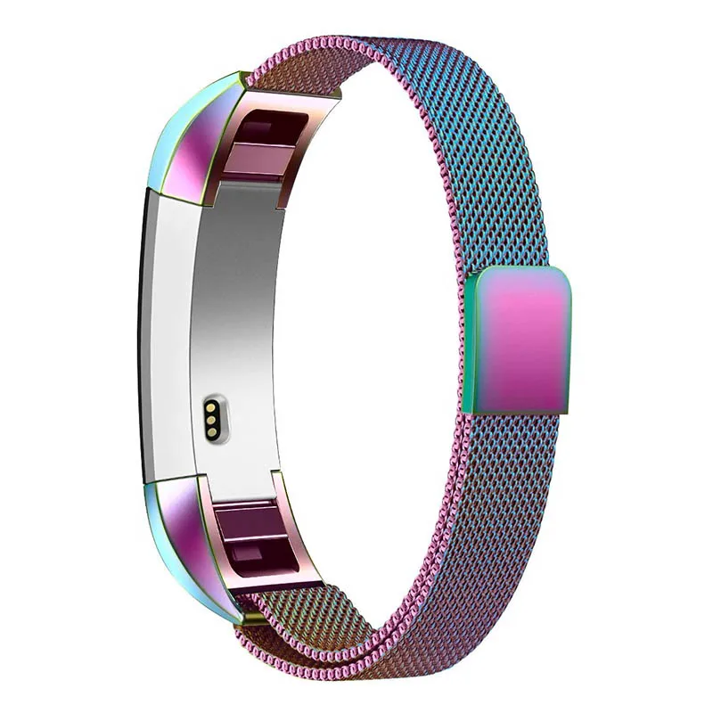 Multicolored Withings стальной браслет Для Fitbit Alta HR/часы Alta band Миланский Браслет Регулируемый магнитный ремешок высокого качества - Цвет ремешка: Multicolored