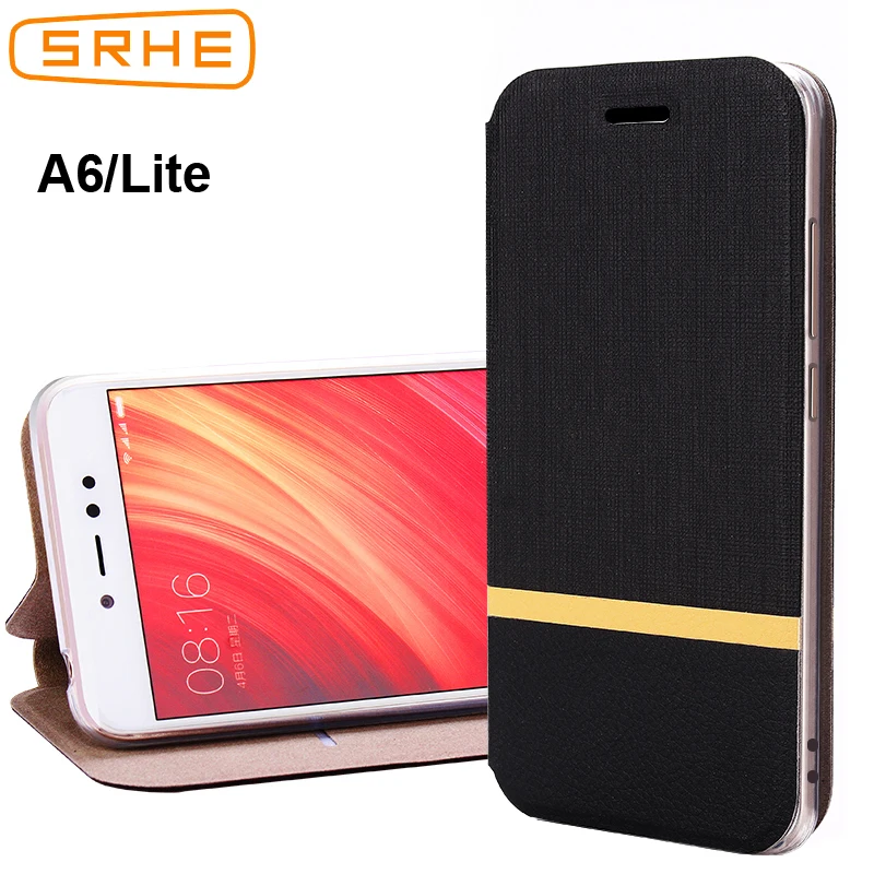 SRHE ZTE Blade A6 Lite чехол для Флип кожаный силиконовый с отделением карт | Мобильные