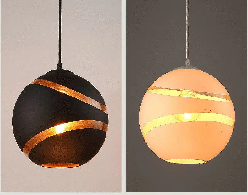 Postmodern Living Room Spherical Chandelier Restaurant Cafe Glass Hanglamp Creative Nordic Children's Room Lustres Pendentes