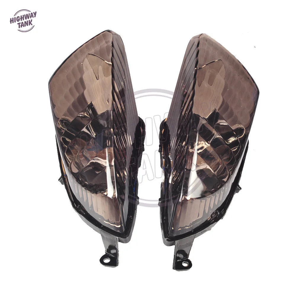 Черный дымчатый объектив мотоцикла указатель поворота сигнальный фонарь Winker