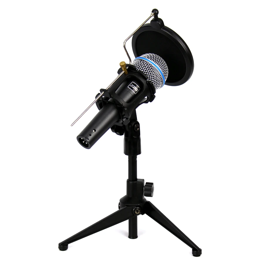 Профессиональный ручной динамический вокальный проводной микрофон поп фильтр