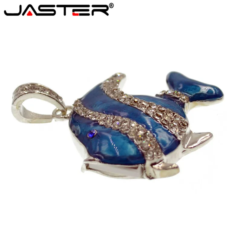 JASTER модные креативные хрустальные рыбки USB флеш-накопитель драгоценный Диск флеш-накопитель карта памяти Флешка 4 ГБ 8 ГБ 16 ГБ 32 ГБ модный U диск