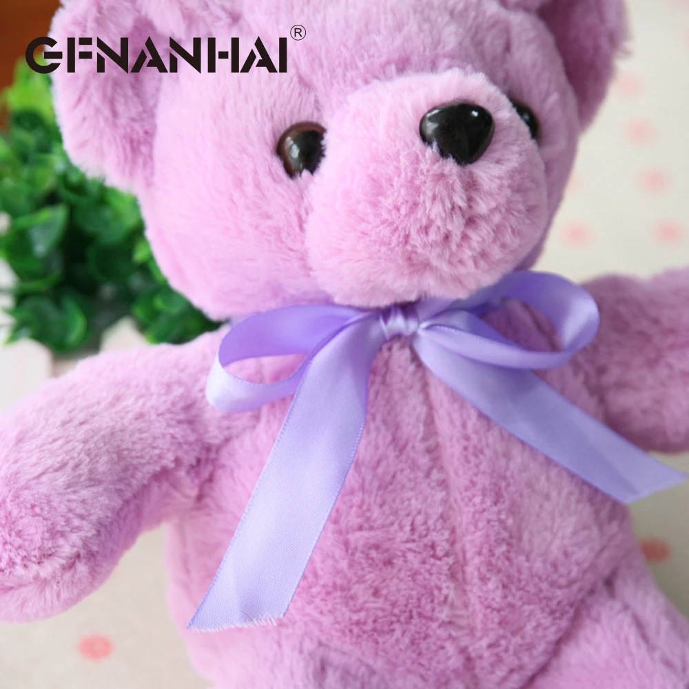 

1pc 35cm cute Teddy bear plush toy high quality toy stuffed lovely animal Ribbon bear dolls birthday gift for children