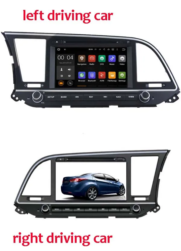 8 ''Android 9 0 автомобильный dvd плеер GPS для HYUNDAI Elantra 2016 2017 Восьмиядерный 4g RAM 64g RHD LHD