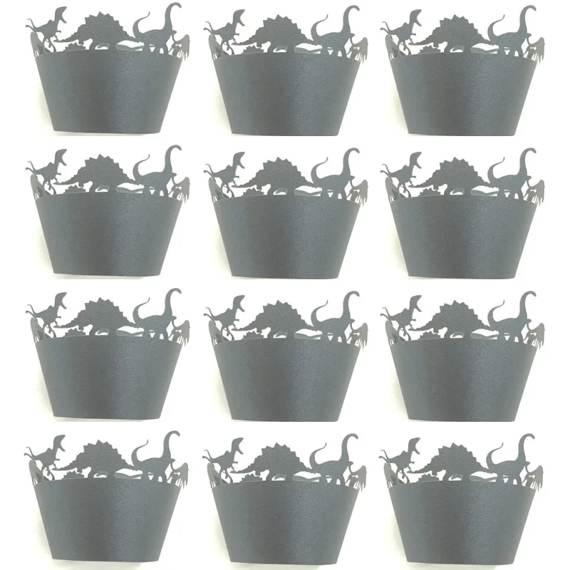 12ps новый динозавр кекс обертка Животные украшения для дня рождения детский душ