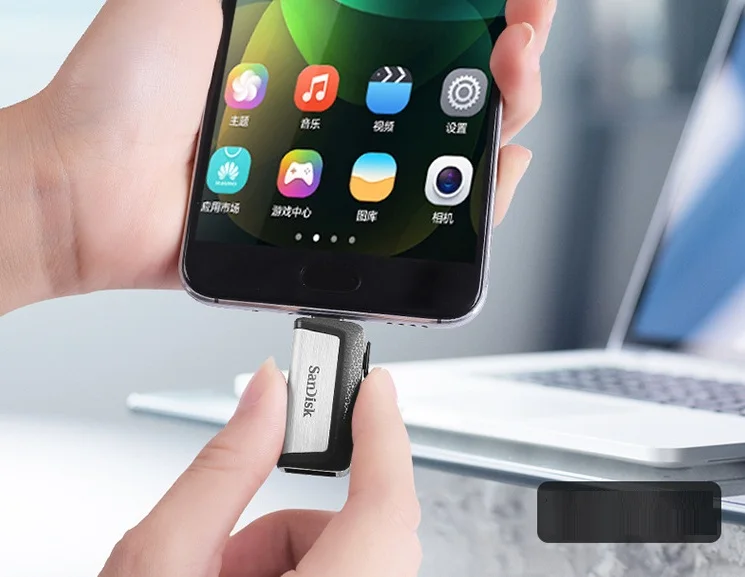sandisk 128 ГБ SDDDC2 Экстремальная высокая скорость type-C USB3.1 двойной OTG USB флеш-накопитель 64 ГБ флеш-накопители 256 ГБ 150 м/с флешки 32 Гб