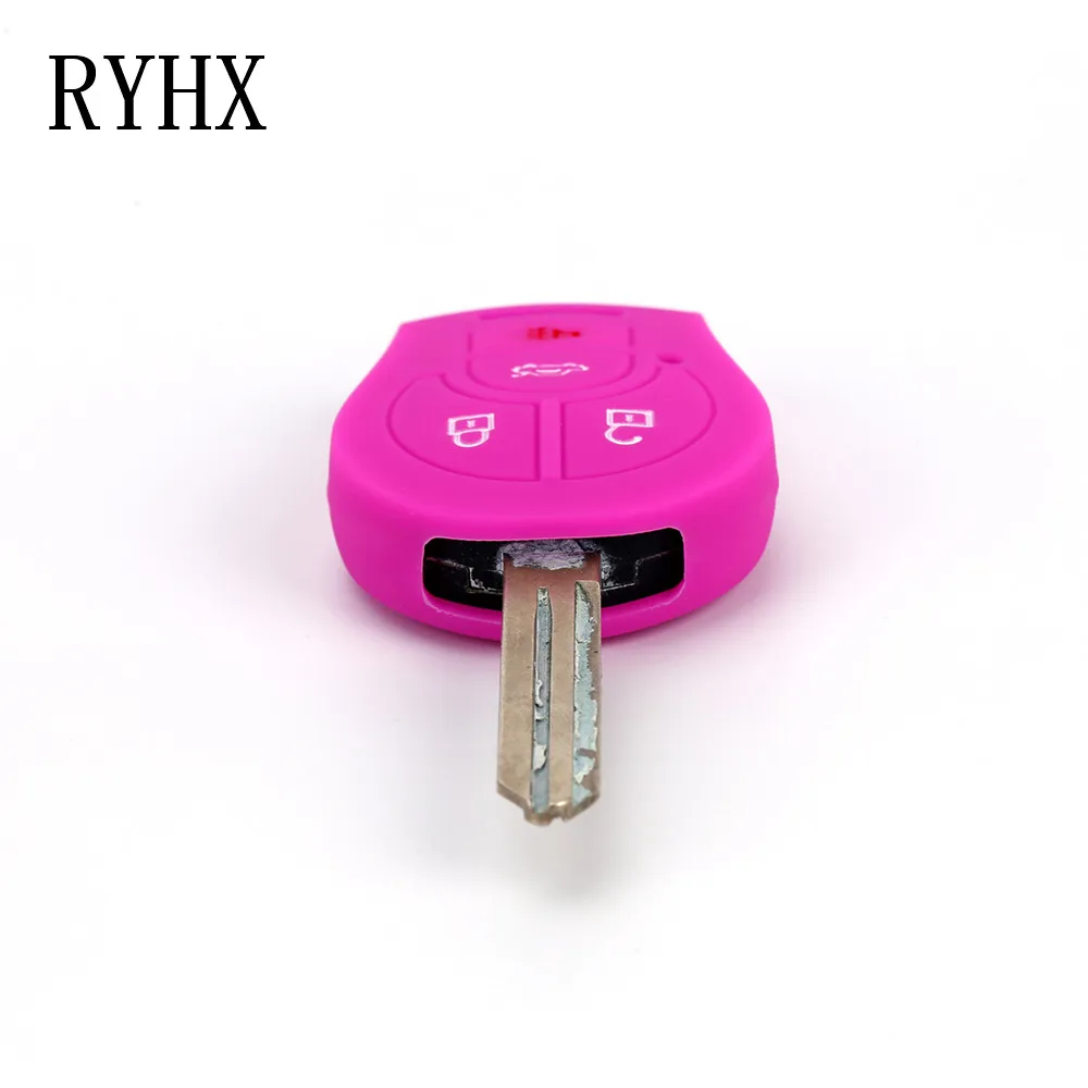 Купить 2 отправить один силиконовый чехол для ключа автомобиля резиновый ключей