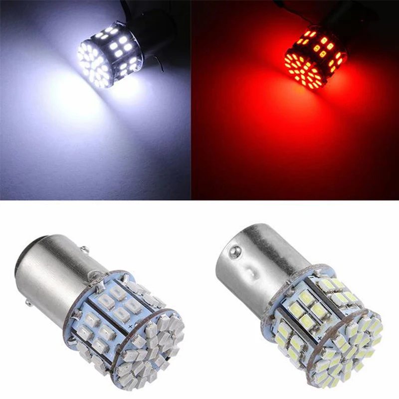 12 24 v 2x650 люмен 1156 1157 S25 1206 50smd светодиодные лампочки Применение для резервного