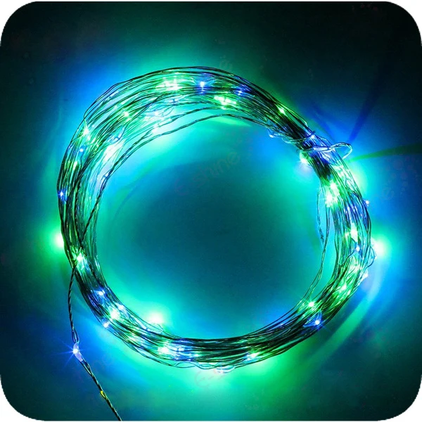 Интерфейс USB медный провод 10 м 100Led строка открытый домашнего освещения гирлянды