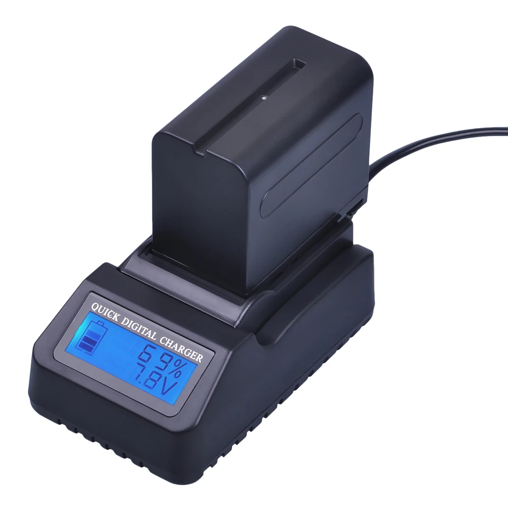 

DuraPro Ultra 3X Fast Charger + 1pc NP-F970 NP-F960 NP F960 F970 Battery for Sony F960 F970 DCR-VX2100 HDR-AX2000 FX1 FX7 FX1000
