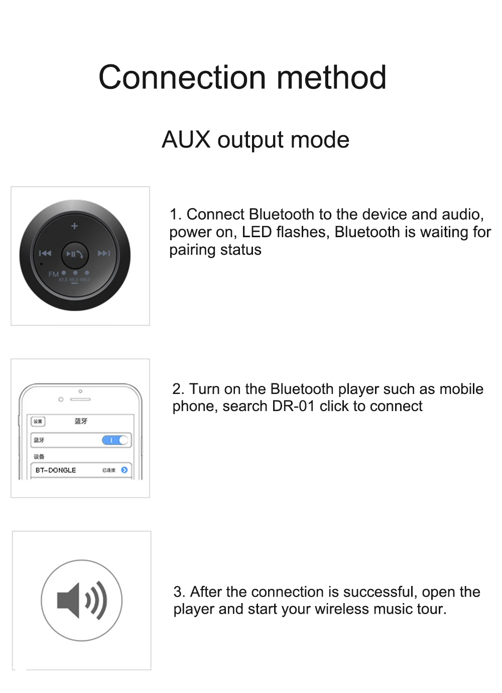 JINSERTA 3,5 мм AUX Bluetooth 5,0 аудио приемник автомобильный MP3-плеер Музыкальный адаптер Handsfree LED Автомобильный Динамик потоковый комплект