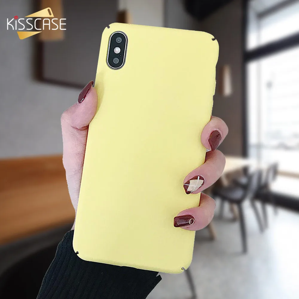 KISSCASE Colorful Anti-fingerprint Hard Case For Samsung Galaxy A50 A30 Full Fitted A9 A8 A7 A6 2018 |