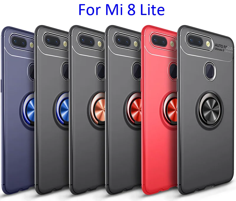 Магнитный чехол для автомобиля для Xiao mi 9 mi 8 SE mi A2 Lite Red mi Note 7 6 5 Pro 7A держатель кронштейн мягкое кольцо из ТПУ держатель для пальца