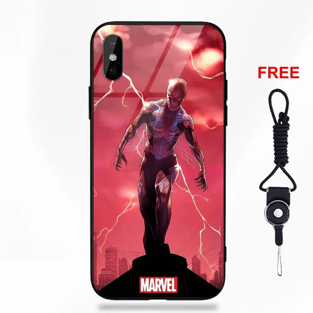 Vvcqod Comics Spider Man Venom для Apple iPhone 5 5C 5S SE 6 6S 7 8 Plus X XS Max XR Мягкий ТПУ оправа закаленное
