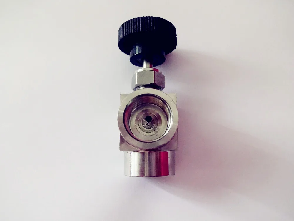Free Shipping 1/8&quot / 1/4&quot 1/2&quot Adjustable 90 degree needle valve Full Port MNPT L-type Stainless steel 304 | Обустройство