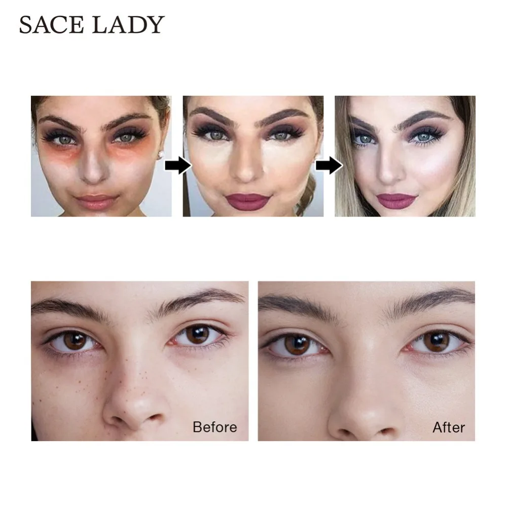 Sace Lady консилер для глаз основа макияжа Основа 6 мл полное покрытие темные круги