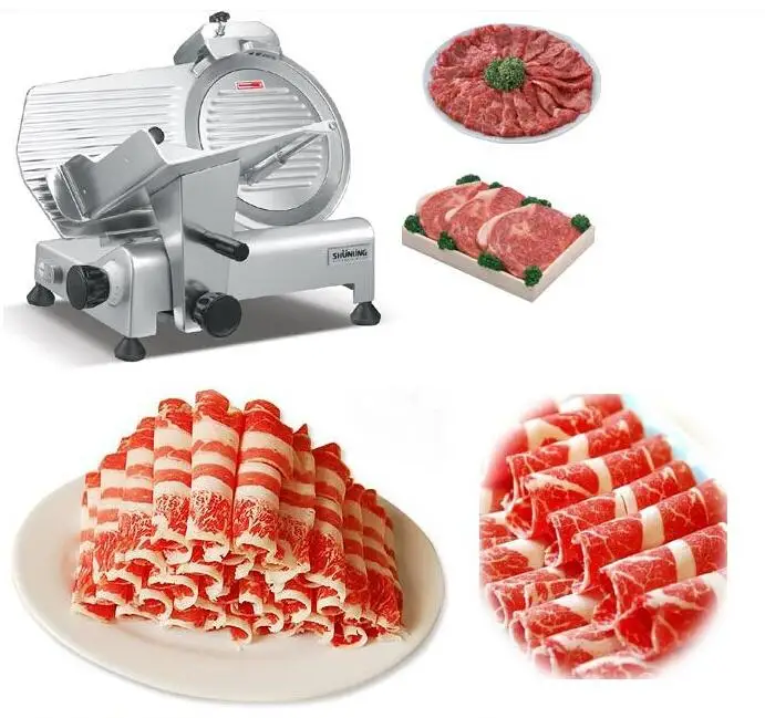 10-дюймовый полуавтоматический Мясорубка Коммерческая 110В/220В машина для нарезки