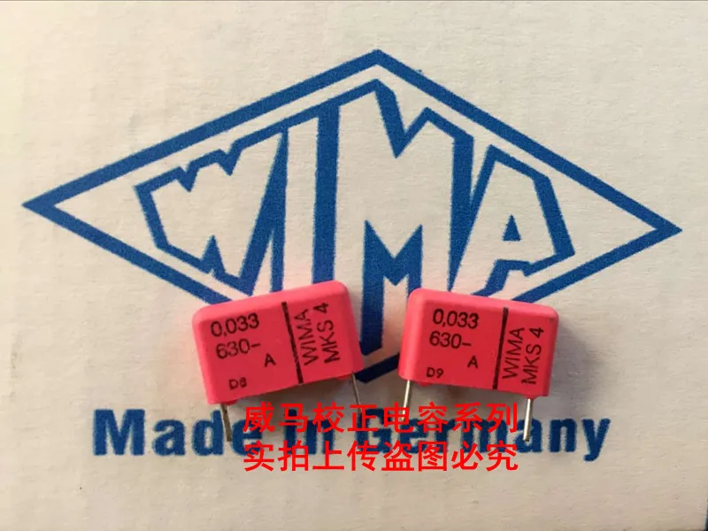 2020 hot sale 10pcs/20pcs German capacitor WIMA MKS4 630V 0.033UF 630V 333 33nf P: 15mm Audio capacitor free shipping