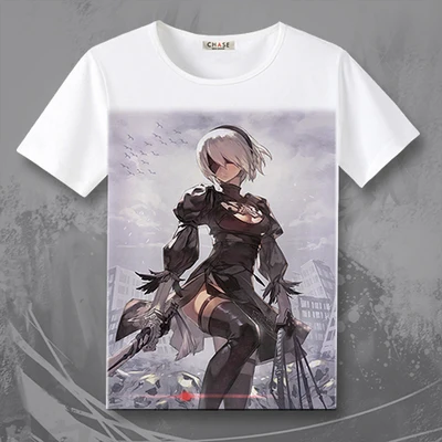 Новая игра NieR Automata 2B футболка NieR: Automata футболка для мужчин и женщин футболки TX009 - Цвет: 20
