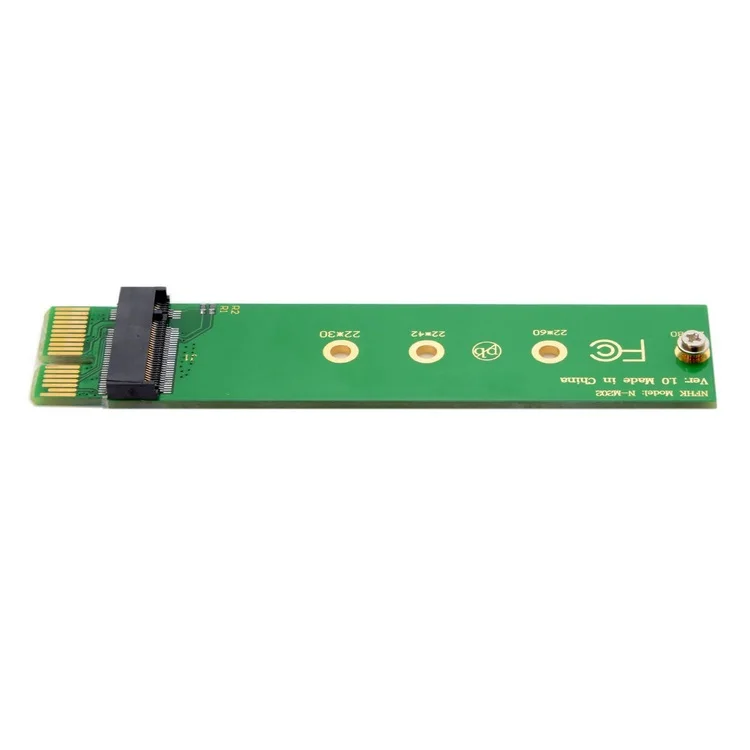 NGFF M key NVME AHCI SSD к PCI E 3 0 1x x1 Вертикальный адаптер для XP941 SM951 PM951 960 EVO SSD|Компьютерные
