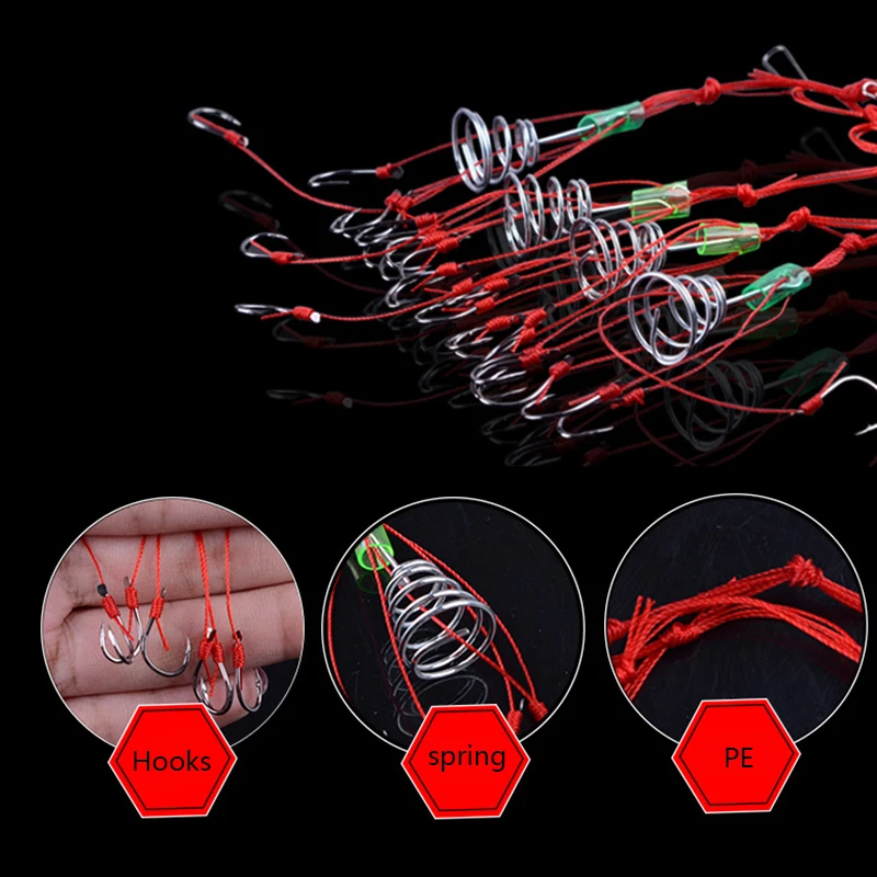 2 шт. 8 размеров Высокоуглеродистая сталь рыболовный взрывной крючок для ловли