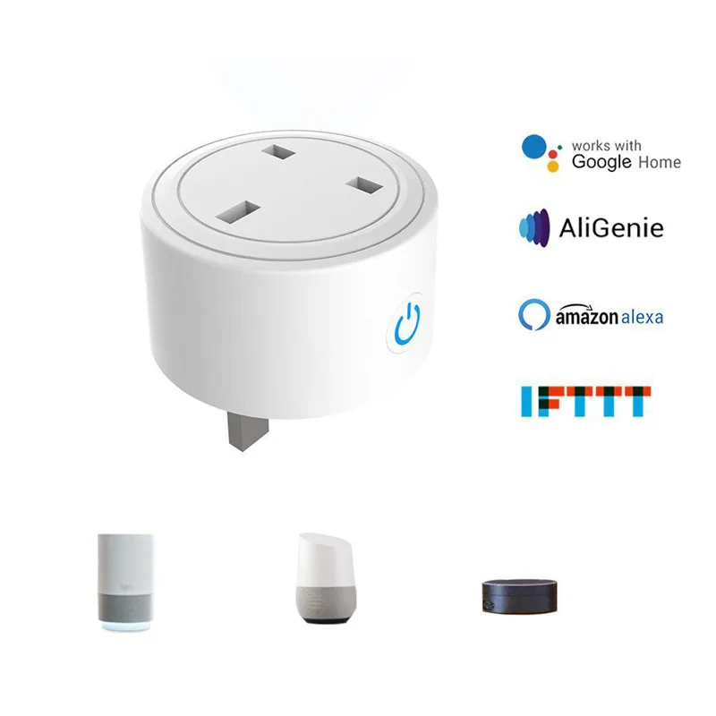 Умная розетка с вилкой Стандарта Великобритании и США переходник для Amazon Alexa Echo