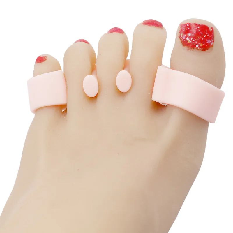1Pair Silicone Gel Hammer Toe Separator Correction Straightener Orthopedic Metatarsal Rings Feet Care Shoes Cushion foot Pads