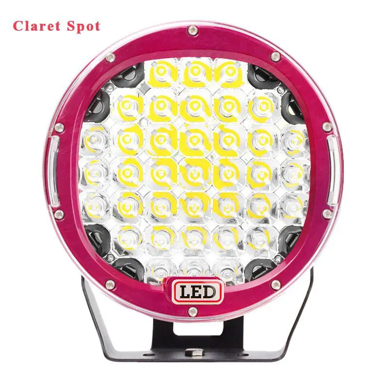 1pc Claret Spot VISORAK " 185 Вт внедорожный светодиодный рабочий светильник 4WD 4x4 SUV ATV светодиодный светильник для грузовика светодиодный светильник для автомобиля ATV 4WD 4x4 SUV Offroad - Цвет: 1pc Claret Spot