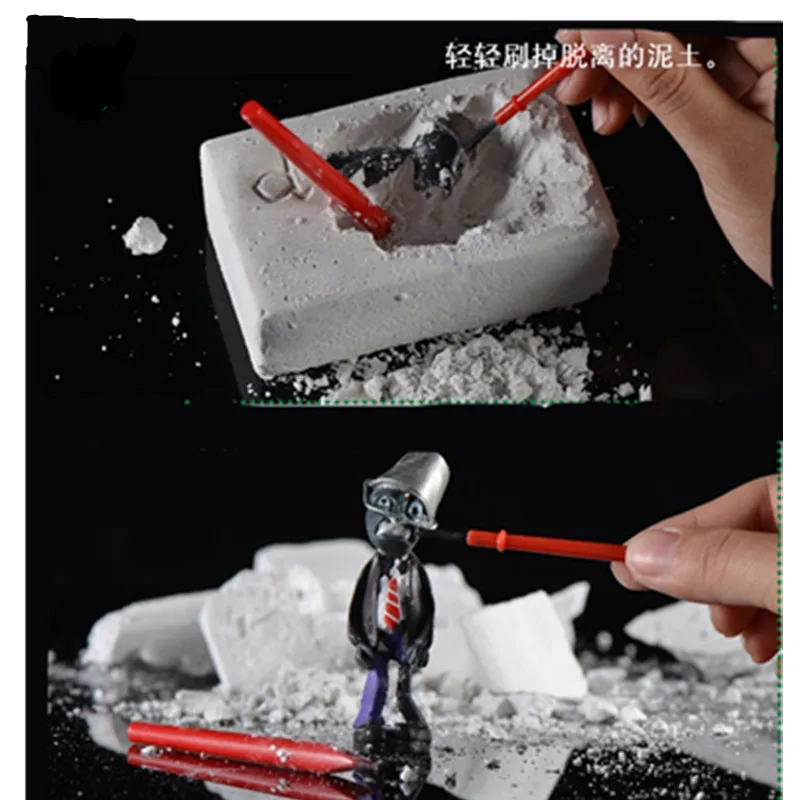 [Горячий] Растения против Зомби 3d романы копать научный Набор diy игрушка для