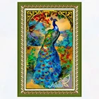 Животные Павлин Рисунок 3d diy горный хрусталь 565AA-Квадратная Алмазная мозаичная алмазная живопись вышивка крестиком