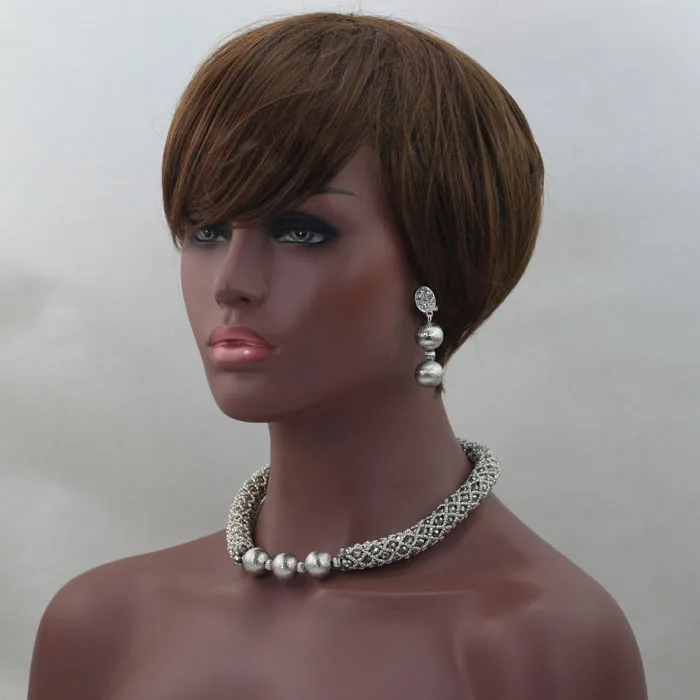 Новое поступление! Серебристо-серое ожерелье с кристаллами ювелирный костюм