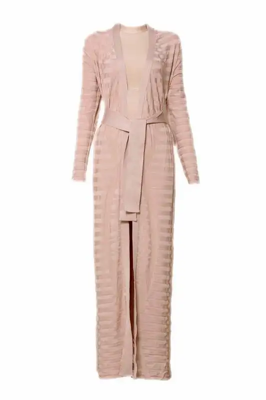 Высокое качество модный жаккардовый черный бежевый зеленый белый длинный рукав