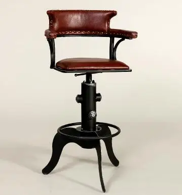 

Nordic creative swivel chair. European style chair. American bar chair. 02