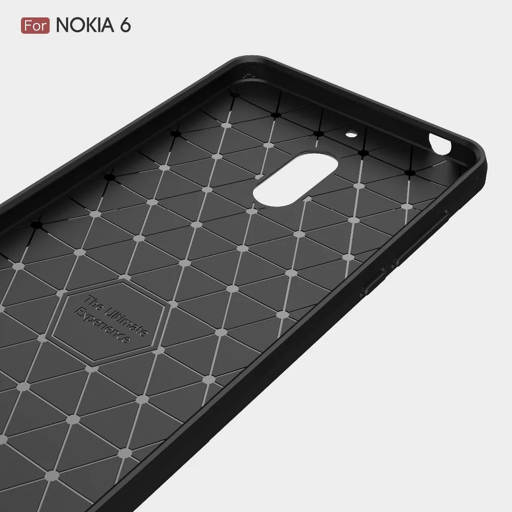 For Nokia 6 case cover Slim Armor soft TPU Silicon Fiber ShieldS hockproof Cover for Nokia6 Mobile phone shell |