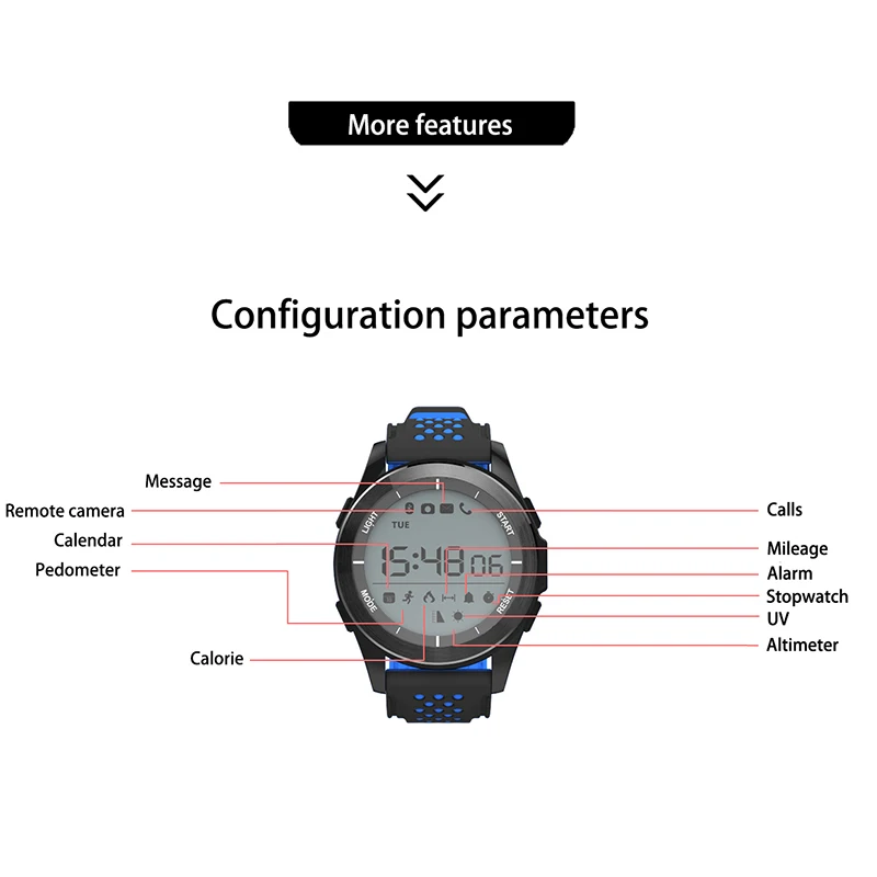 LED Touch Смарт новые часы мужские водонепроницаемые спортивные фитнес женские