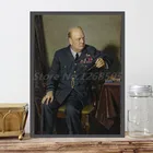 Winston Черчилль Национальный портрет HD настенное Искусство Холст Плакаты печать картина настенные картины для офиса гостиной домашний декор