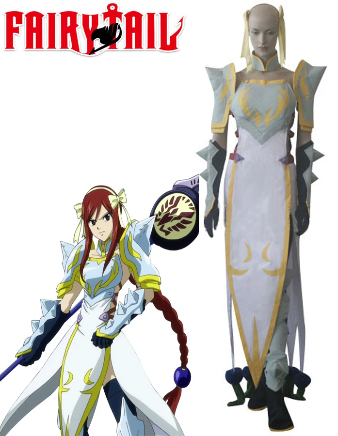 Erza Scarlet Dress Косплей Хвост Феи молния Empress Armor Костюм на заказ любого