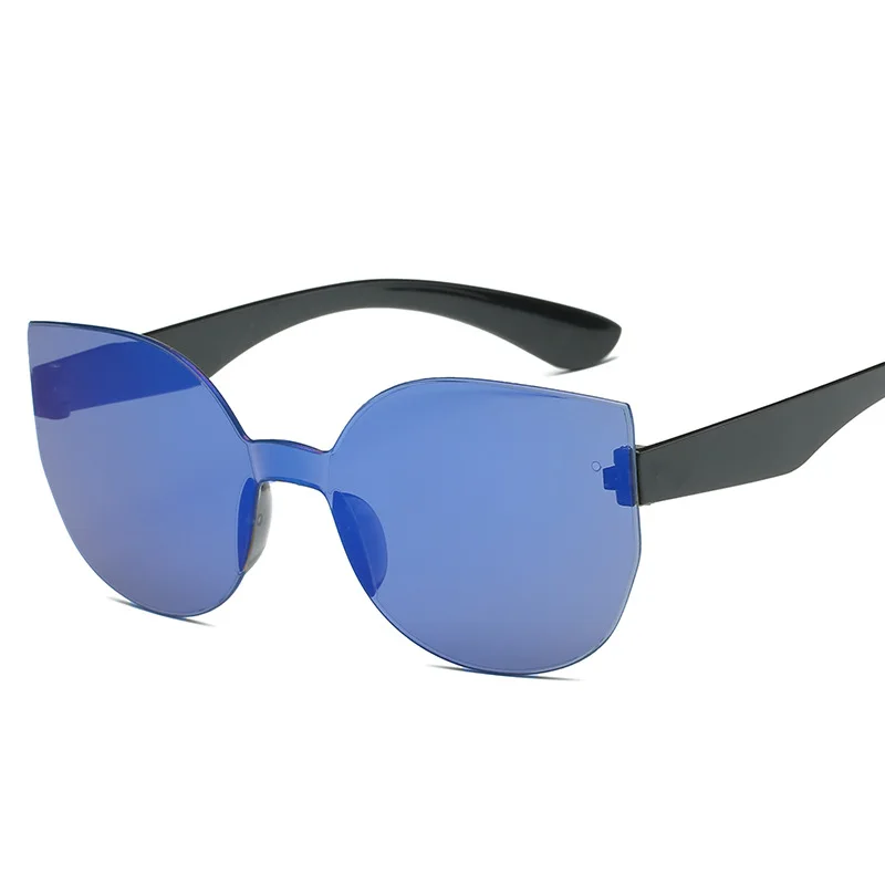 Модные квадратные солнцезащитные очки без оправы Женские винтажные брендовые