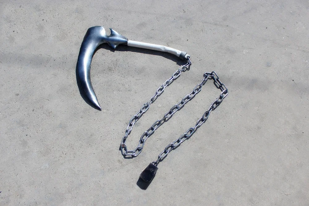 InuYasha Kohaku оружие Kusarigama серп Косплей копия реквизит