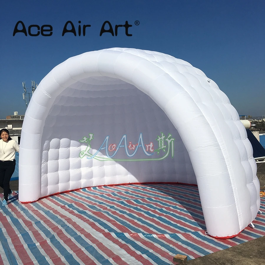 

Giant Wedding Marquee Igloo Party Tent White Air Inflatable Dome Tent with LED Lighting Circus Tent for Events