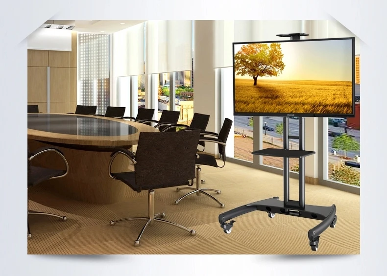 Супер качество алюминий NB AVA1500-60-1P 3"-65" Белый ЖК-Телевизор тележка плоская панель плазменная тележка стенд с камерой лоток и AV полка