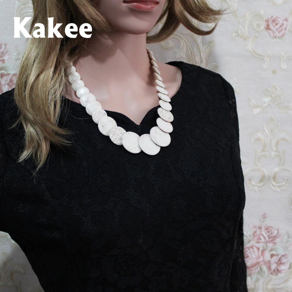 Kakee этнический минималистичный Модный Ювелирный камень круглая нить из бисера