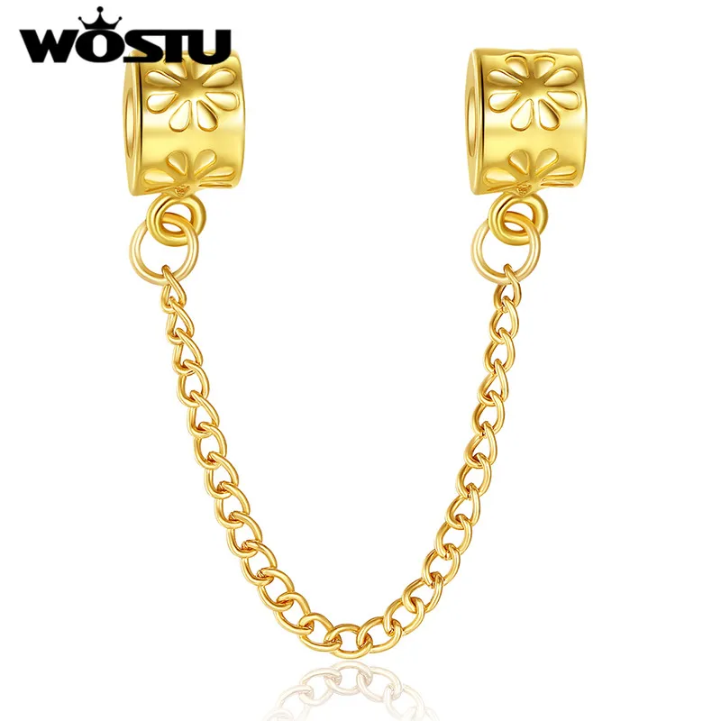 Высокое качество горячее серебряное покрытие золотой цвет безопасная цепочка