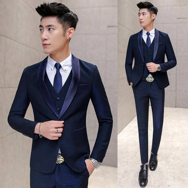Фиолетовый Пром костюм Mariage Homme темно фиолетовый Смокинги для женихов Для мужчин